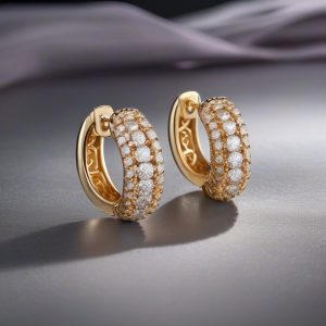 Radiant Diamond Hoops